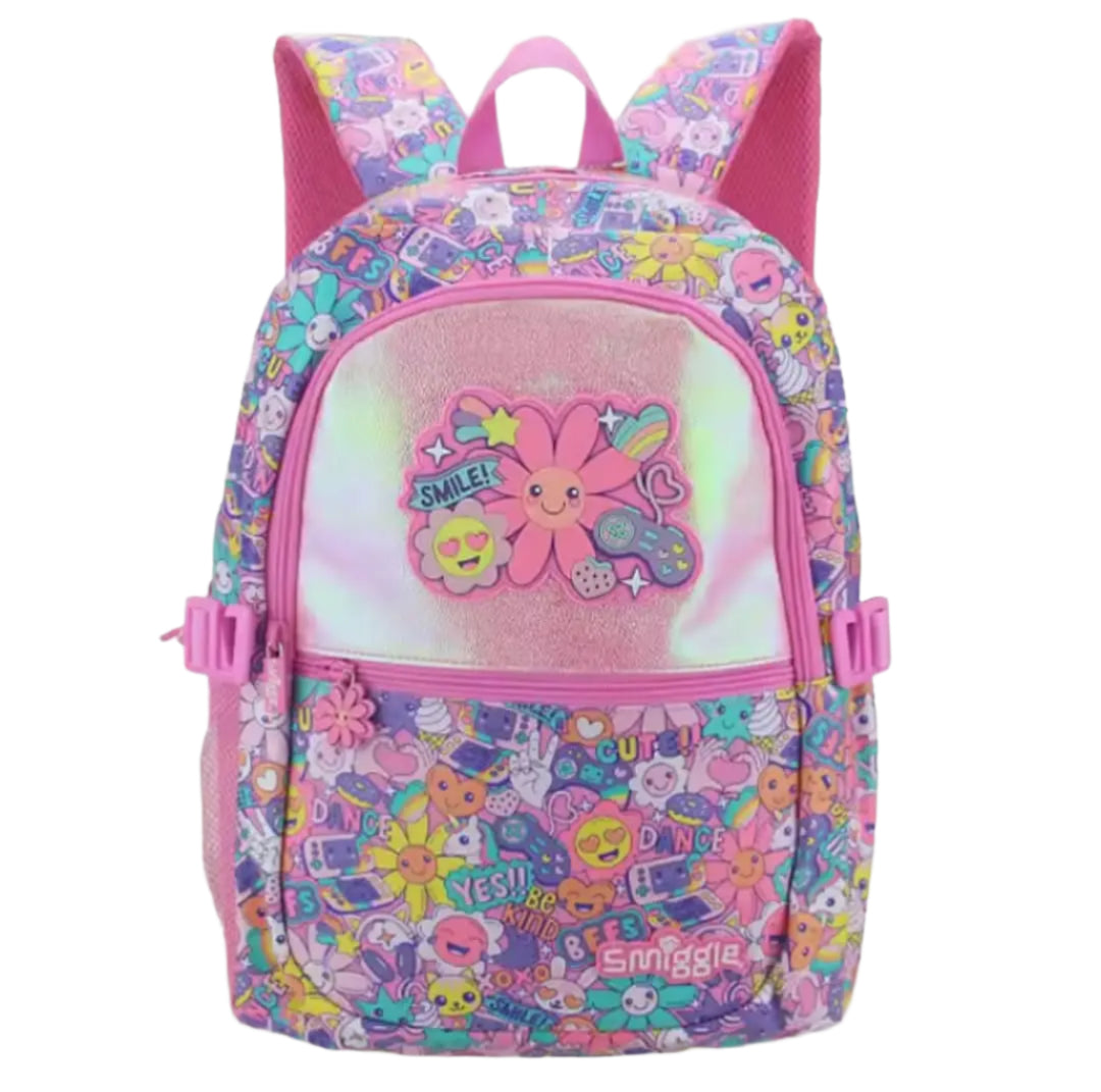 SMIGGLE FLORAL BACKPACK SPARKLES