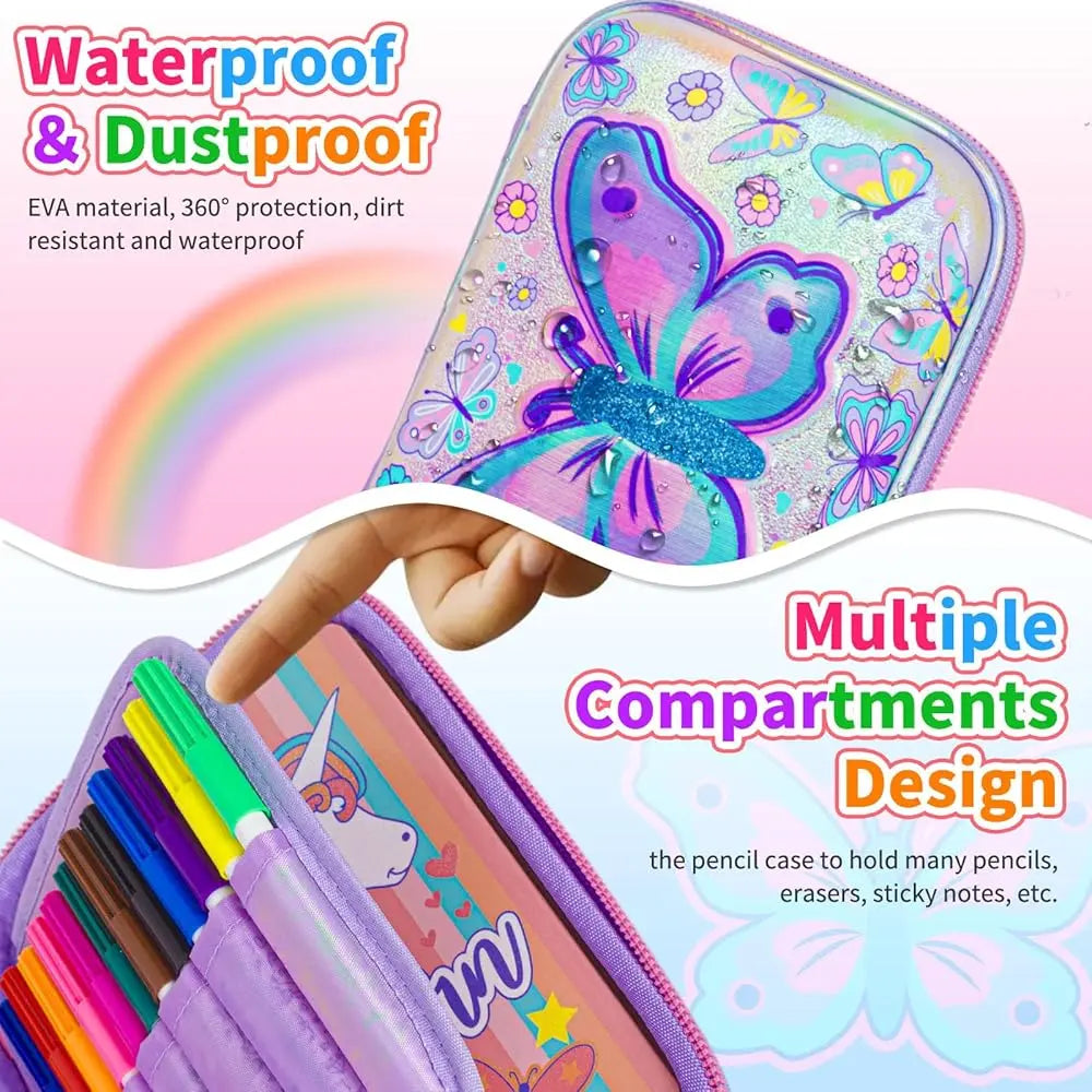 VEST BUTTERFLY STATIONERY SET SPARKLES