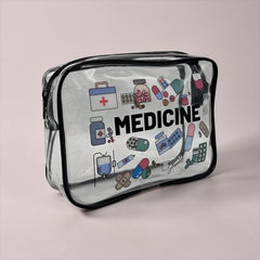 TRENDY TRANSPARENT ACCESSORIES POUCH