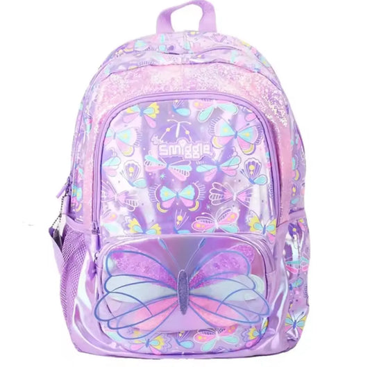 SMIGGLE BUTTERFLY BACKPACK SPARKLES