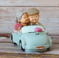 MUSICAL LOVING COUPLE SCULPTURE SPARKLES