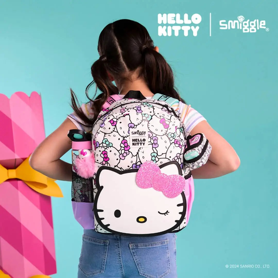 SMIGGLE JUNIOR HELLO KITTY BACKPACK SPARKLES
