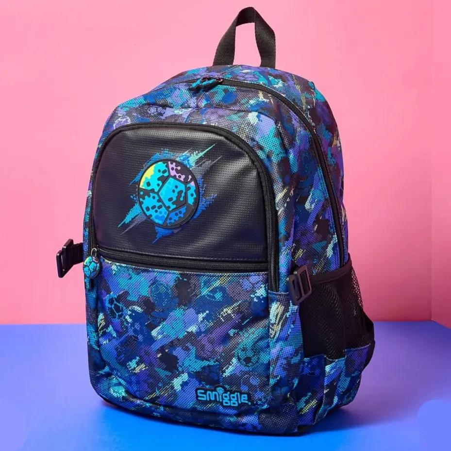 SMIGGLE BLUE TRAILBLAZER CLASSIC BACKPACK SPARKLES