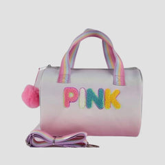 PINK MINI DUFFEL BAG SPARKLES