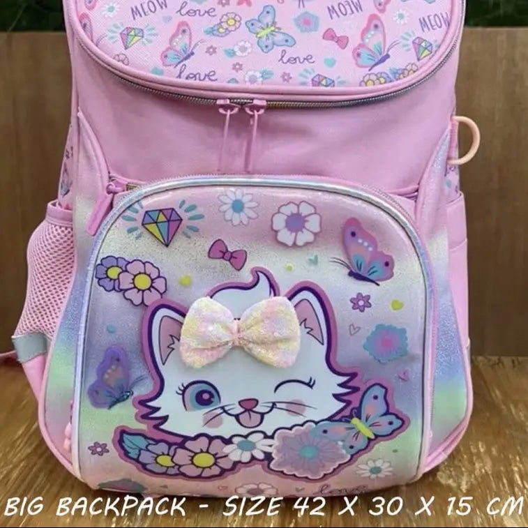VEST KITTY BOW BACKPACK SPARKLES