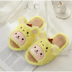 BEAUTIFUL FURY PLUSH SLIPPERS FOR WINTER SPARKLES