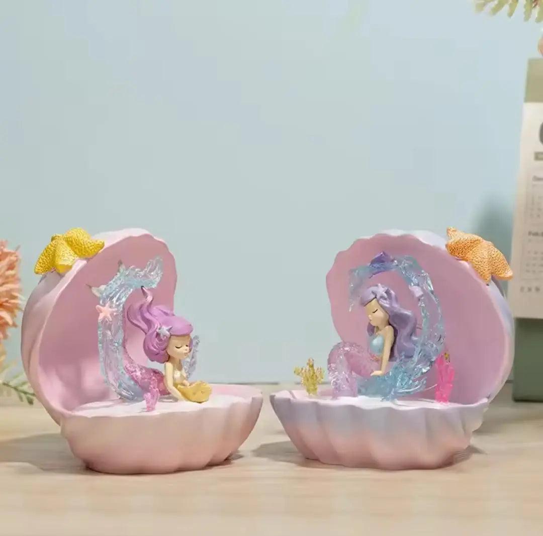 MERMAID SHELL LAMP SPARKLES