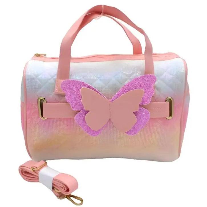 CUTE BUTTERFLY DUFFEL BAG SPARKLES