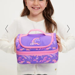 SMIGGLE PURPLE UNICORN LUNCH BAG SPARKLES