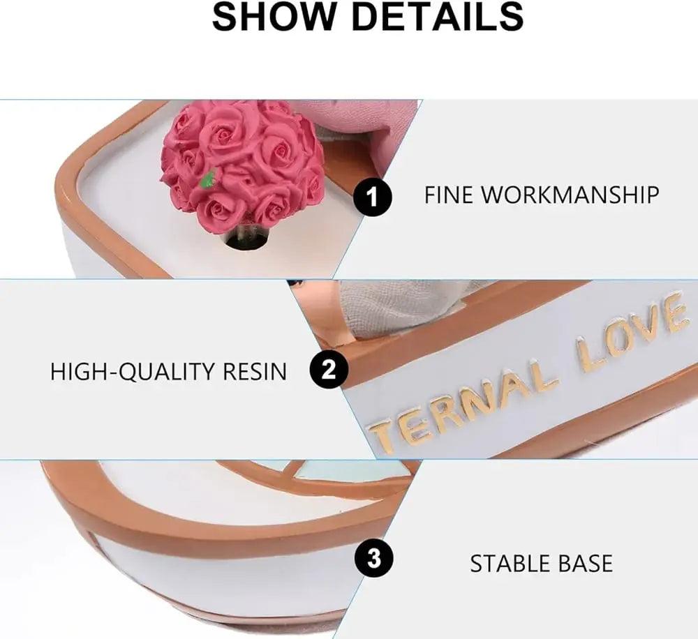 ETERNAL LOVE BOAT SCULPTURE SPARKLES