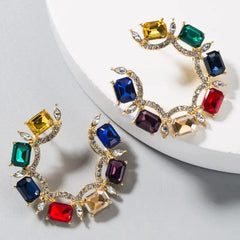 EXQUISITE HOOP EARRINGS SPARKLES