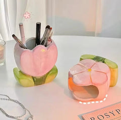 CERAMIC FLORAL HOLDER SPARKLES