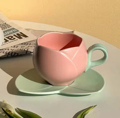 TULIP COFFEE CUP SAUCER SPARKLES