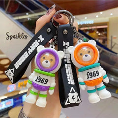 SPACE CHARACTER KEYCHAIN SPARKLES