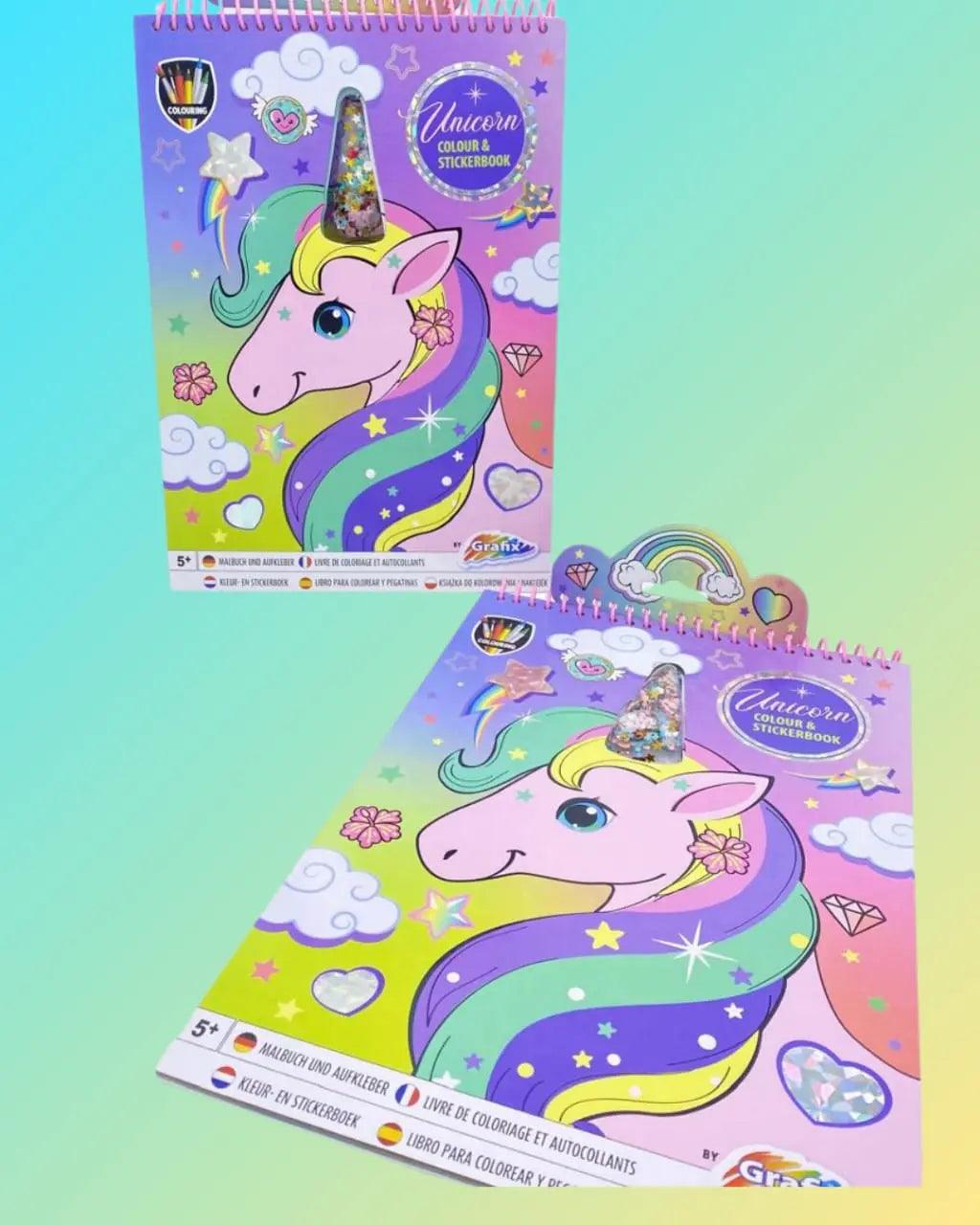 CUTE UNICORN COLORING BOOK SPARKLES