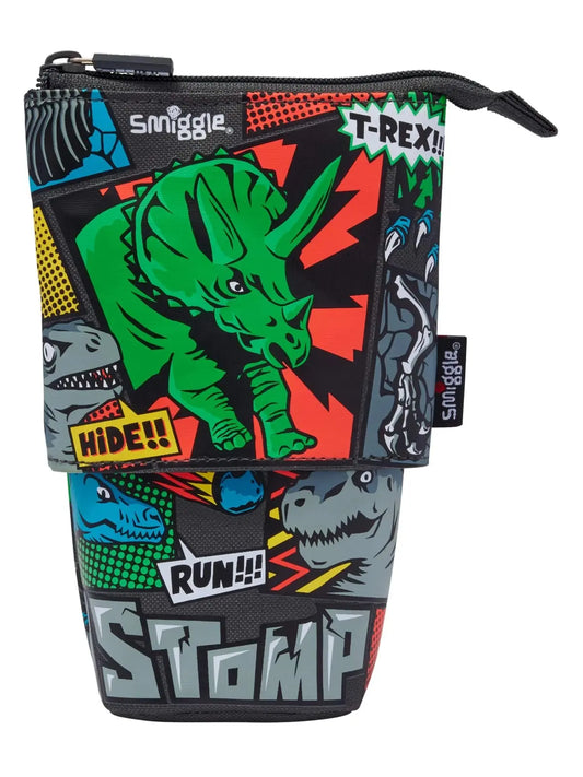 T-REX DINOSAUR STAND N' SLIDE 2 IN 1 PENCIL CASE SPARKLES