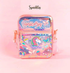 IRIDESCENT HOLOGRAPHIC SLING BAG SPARKLES