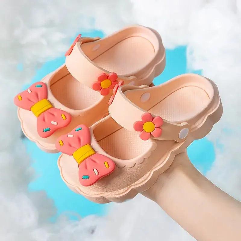 TRENDING FLORAL BOW CROCS SPARKLES