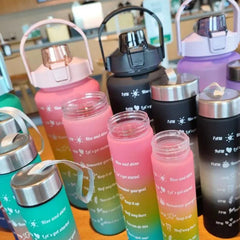 4PCS GRADIENT PORTABLE BOTTLE SET SPARKLES