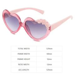 ADORABLE HEART SUNGLASSES SPARKLES