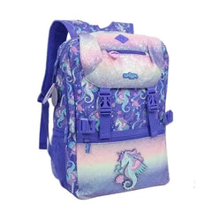 ORIGINAL SHIMMERY SEA-HORSE FLAP OVER BACKPACK SPARKLES