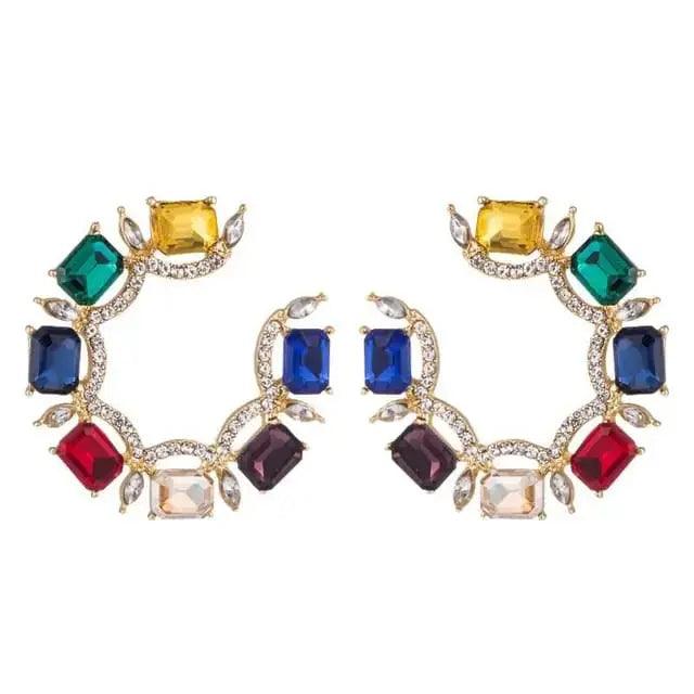 EXQUISITE HOOP EARRINGS SPARKLES