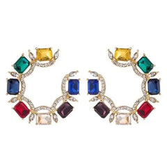 EXQUISITE HOOP EARRINGS SPARKLES