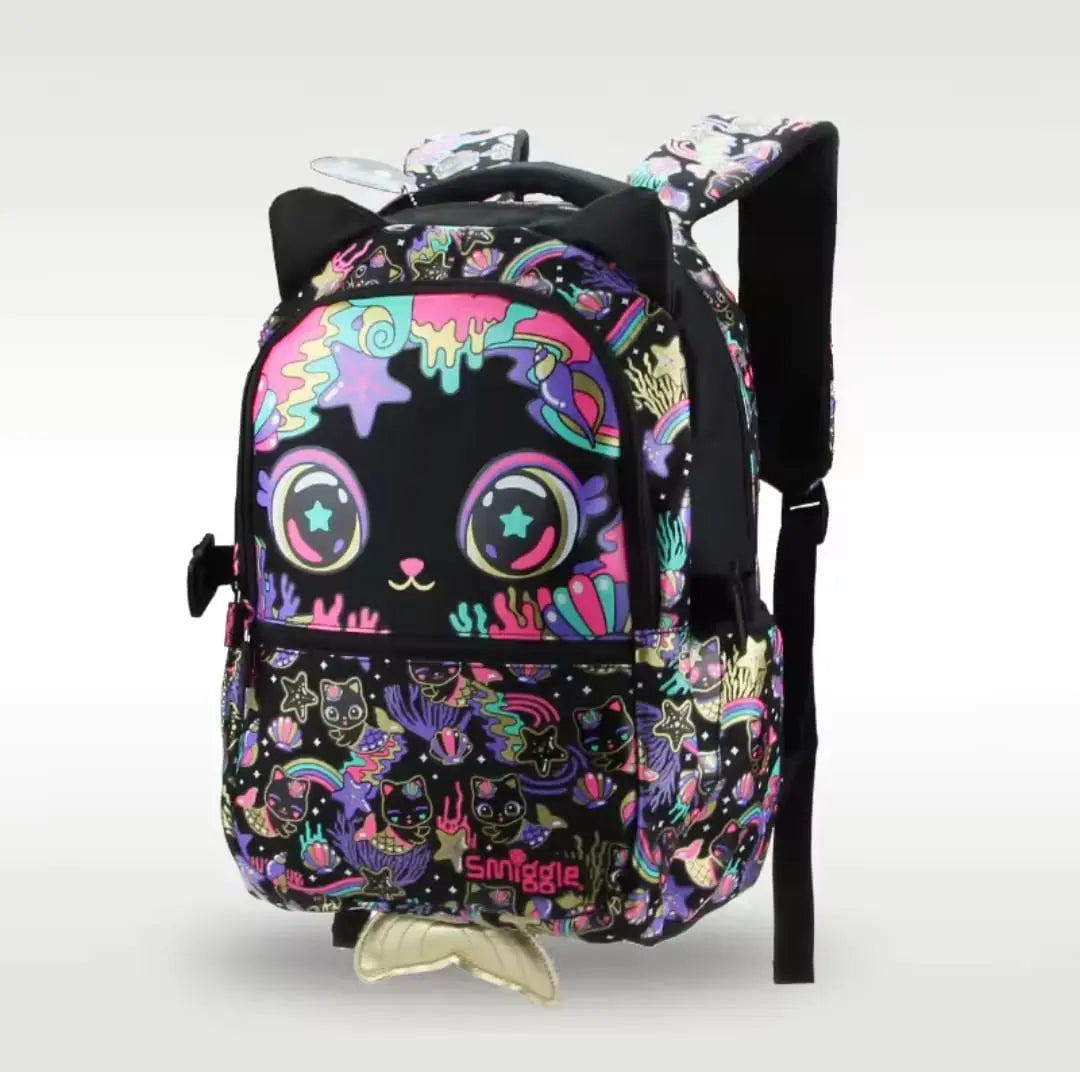 SMIGGLE BLACK CAT BACKPACK - Sparkles