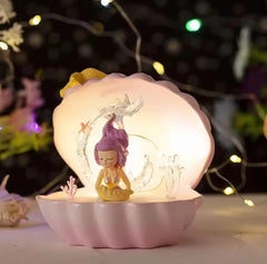 MERMAID SHELL LAMP SPARKLES