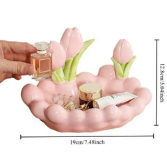 TULIP CERAMIC TRAY SPARKLES