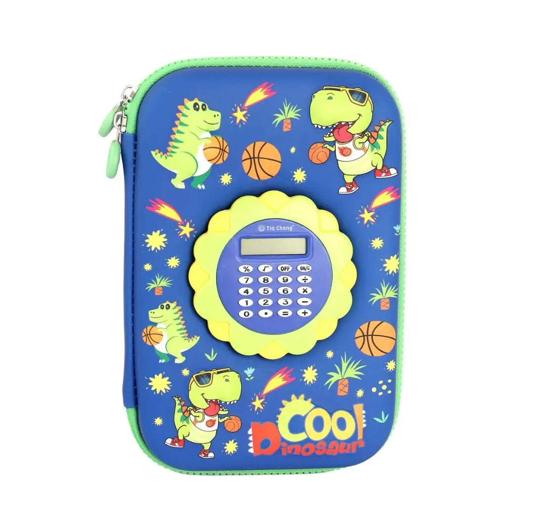 TRENDY PENCIL ORGANIZER WITH CALCULATOR - Sparkles