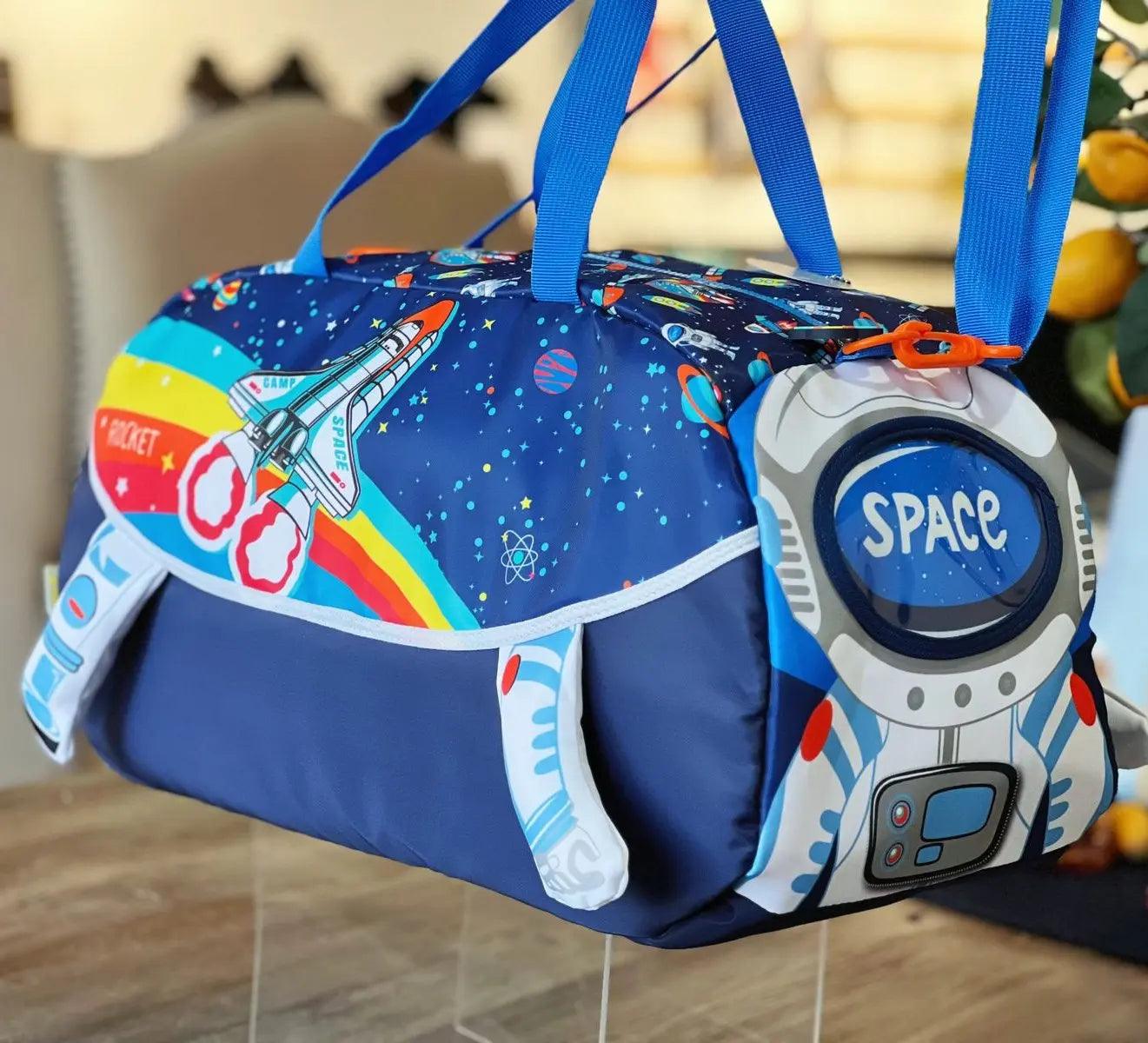 AESTHETIC TRENDY ASTRONAUT DUFFEL BAG SPARKLES