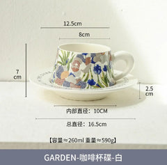 AESTHETIC FLORAL GARDEN CUP SET SPARKLES