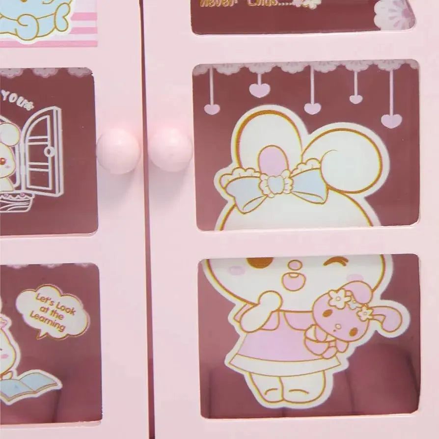 PINK JEWELLERY CABINET ORGANIZER SPARKLES