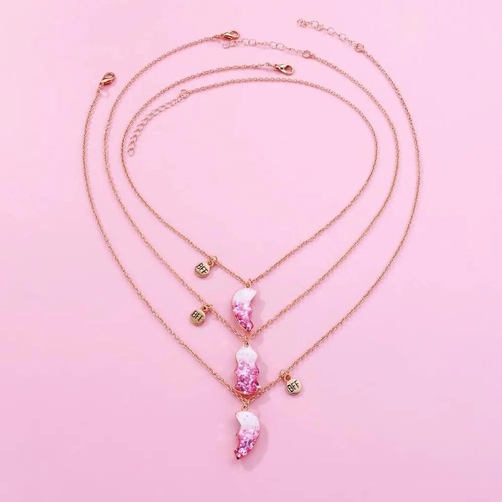 EXQUISITE BFF NECKLACE SET SPARKLES