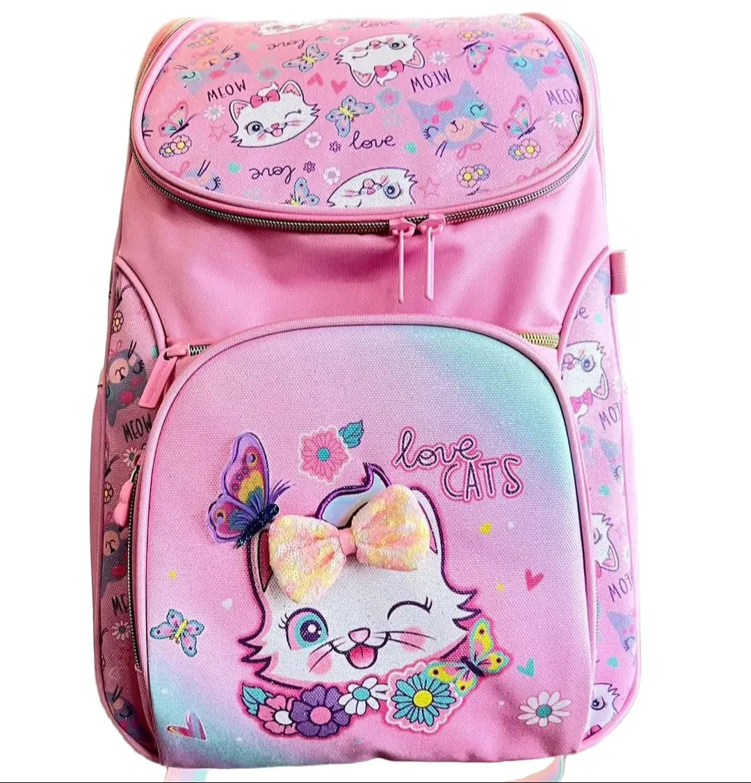 VEST KITTY BOW BACKPACK SPARKLES