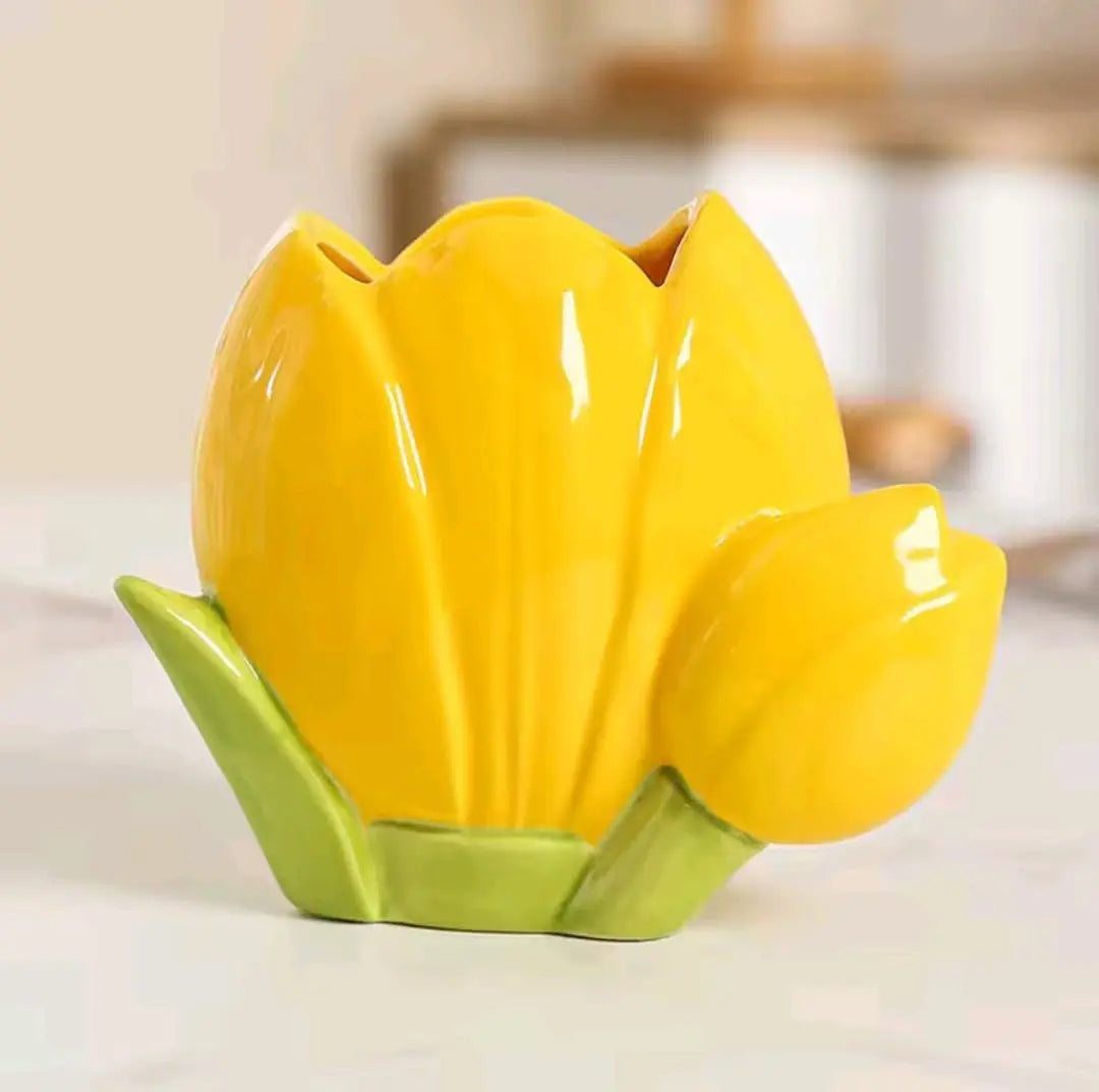 CERAMIC BRUSH HOLDER SPARKLES