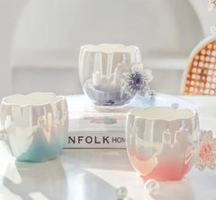 CERAMIC CHERRY BLOSSOM MUG SET SPARKLES