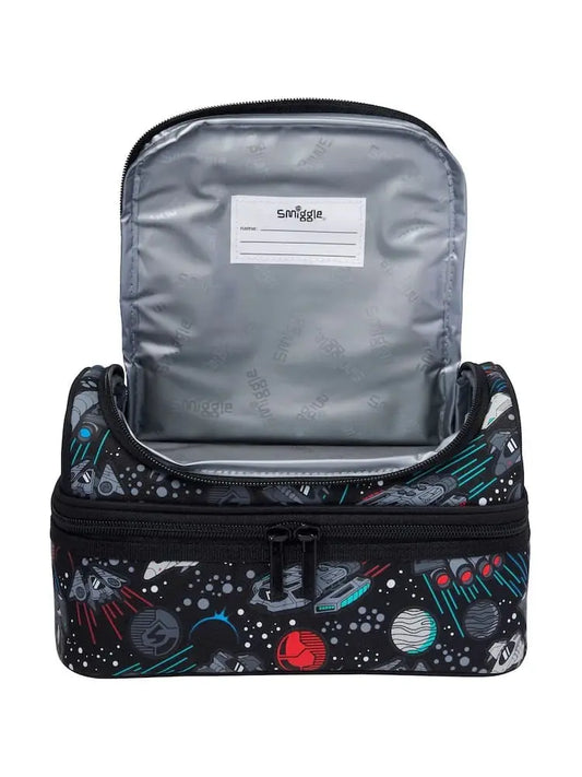 SMIGGLE ASTRONAUT DOUBLE DECKER LUNCH BAG SPARKLES