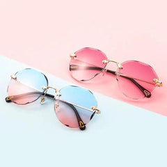 LUXURY RIMLESS SUNGLASSES SPARKLES
