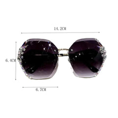 LUXURIOUS CLASSIC RHINESTONE SUNGLASSES SPARKLES
