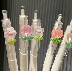 CUTE FLOWER GEL PEN SPARKLES