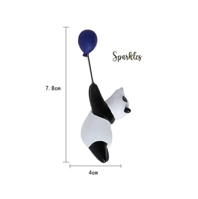 PANDA REFRIGERATOR MAGNET SPARKLES