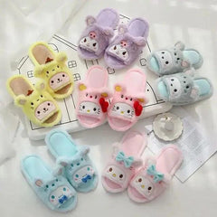 BEAUTIFUL FURY PLUSH SLIPPERS FOR WINTER SPARKLES