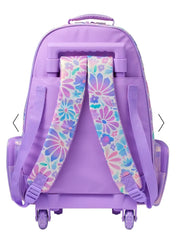 BLOOM TROLLEY BACKPACK WITH LIGHT UP WHEELS SPARKLES