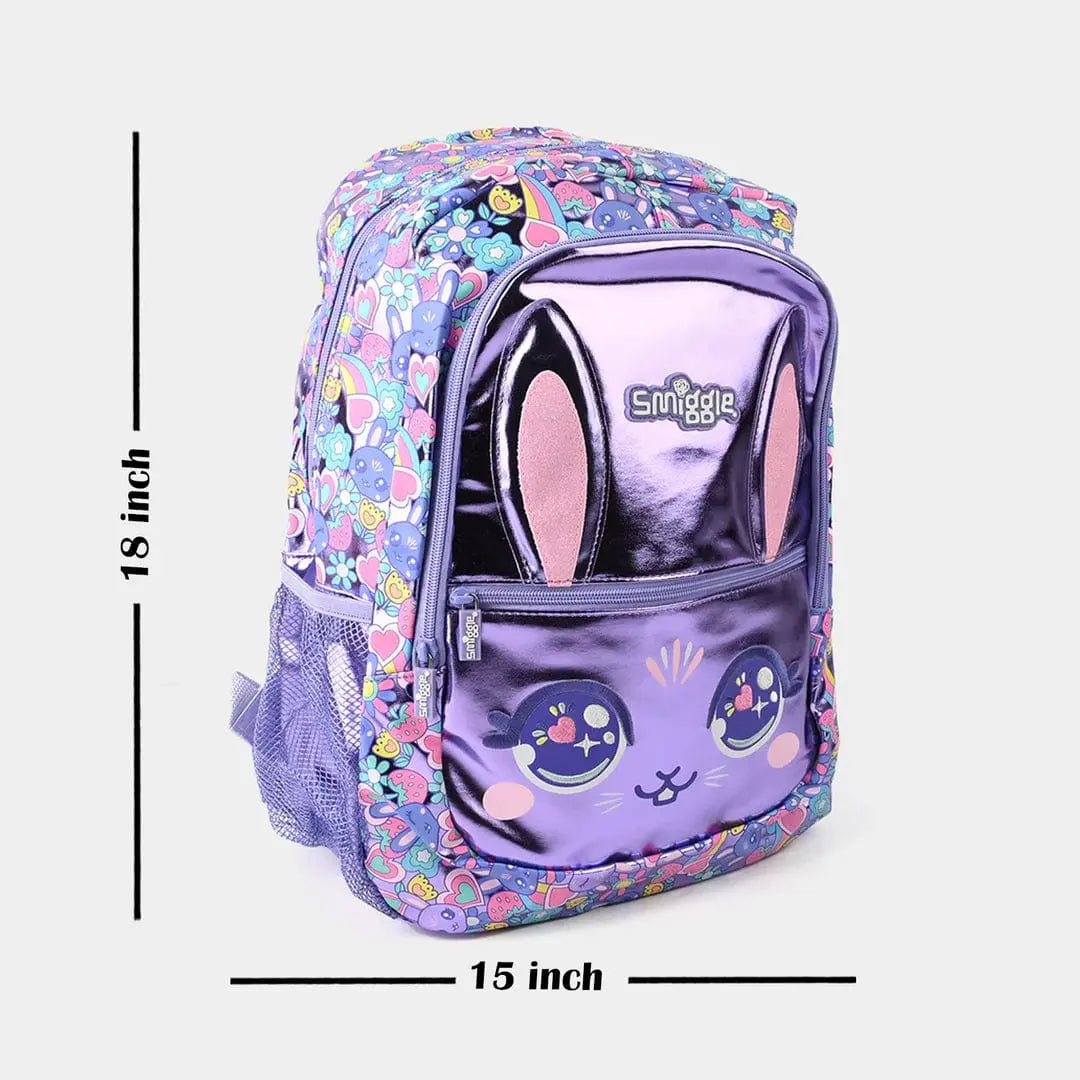 SMIGGLE PURPLE BUNNY BACKPACK SPARKLES