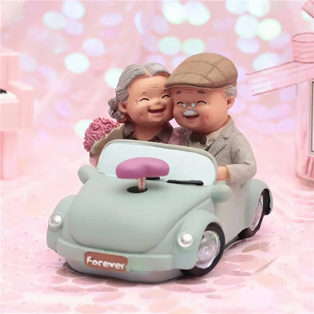 MUSICAL LOVING COUPLE SCULPTURE SPARKLES