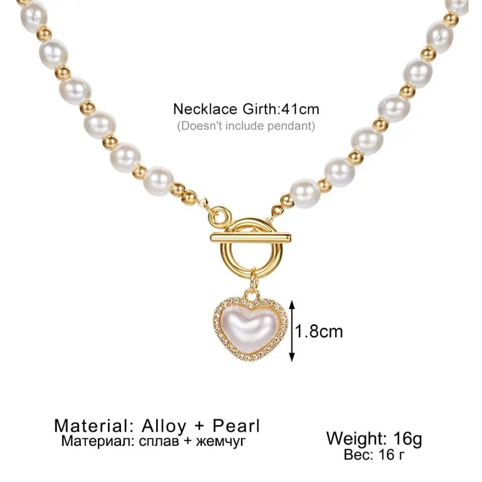 VINTAGE PEARL CHOKER NECKLACE SPARKLES