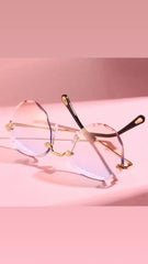 LUXURY RIMLESS SUNGLASSES SPARKLES