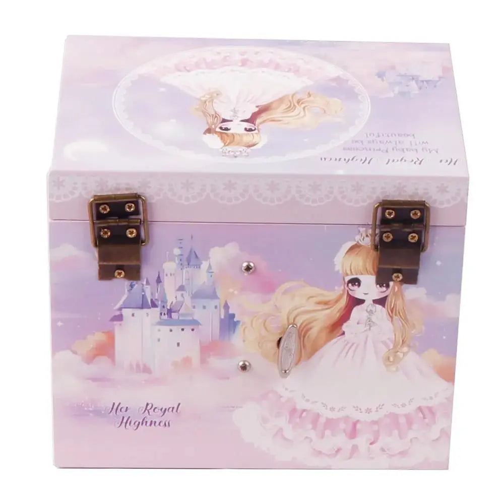 DANCING BALLERINA WOODEN JEWELLERY VANITY SPARKLES